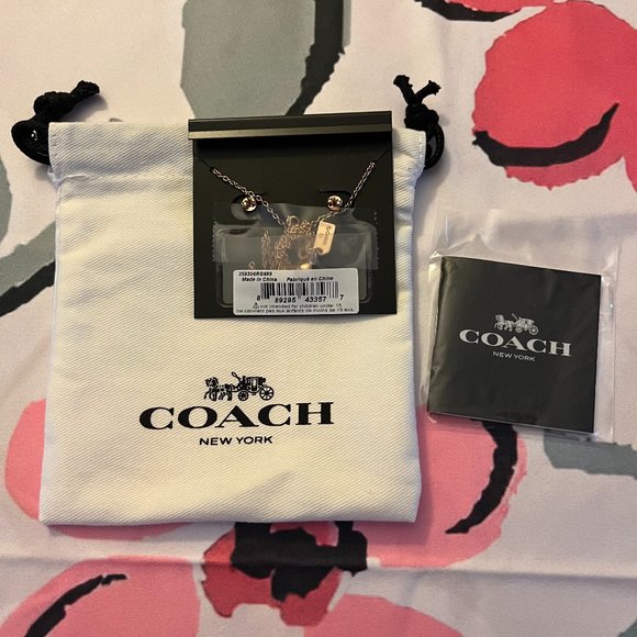 Coach necklace and earrings set - Picture 4 of 4